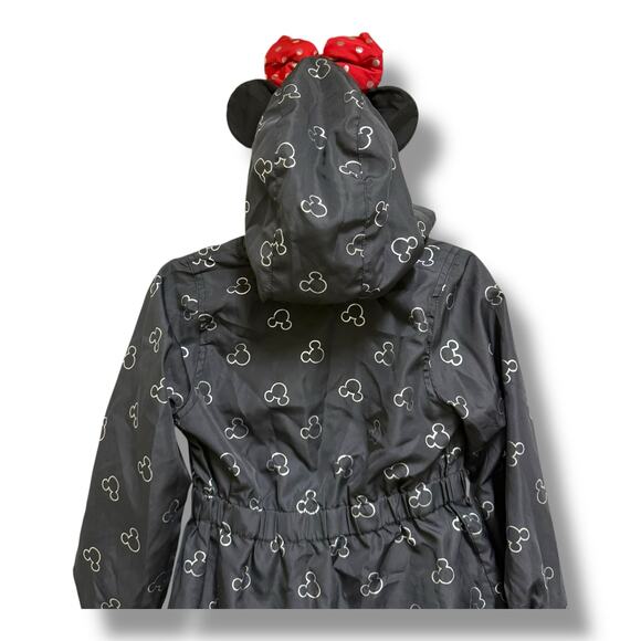 Minnie by Disney Girls Raincoat with Ears & Bow – Snap Detail – Zipper Broken 4 - Picture 4 of 8